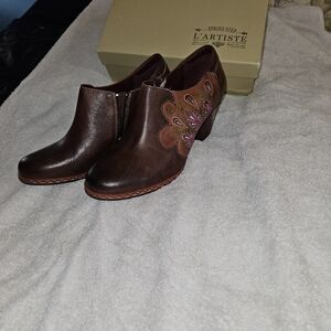 L'ATISTE Women's Brown Ankle Boots